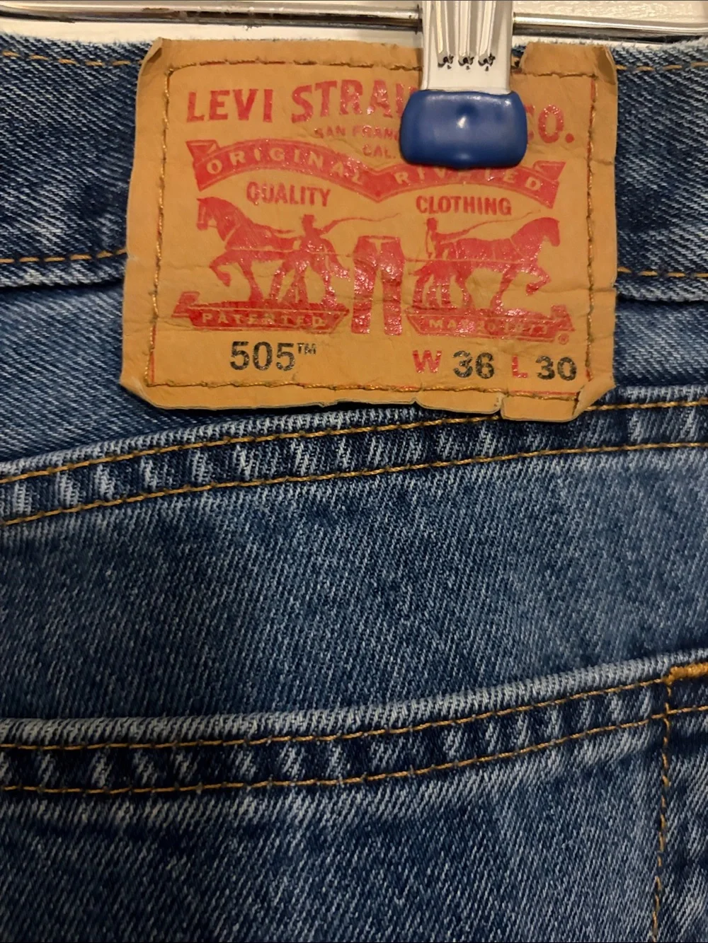 Levi's Men's Straight Blue Denim Jeans